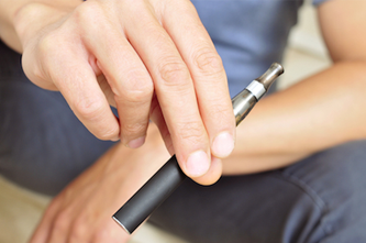 Holding an E-Cigarette